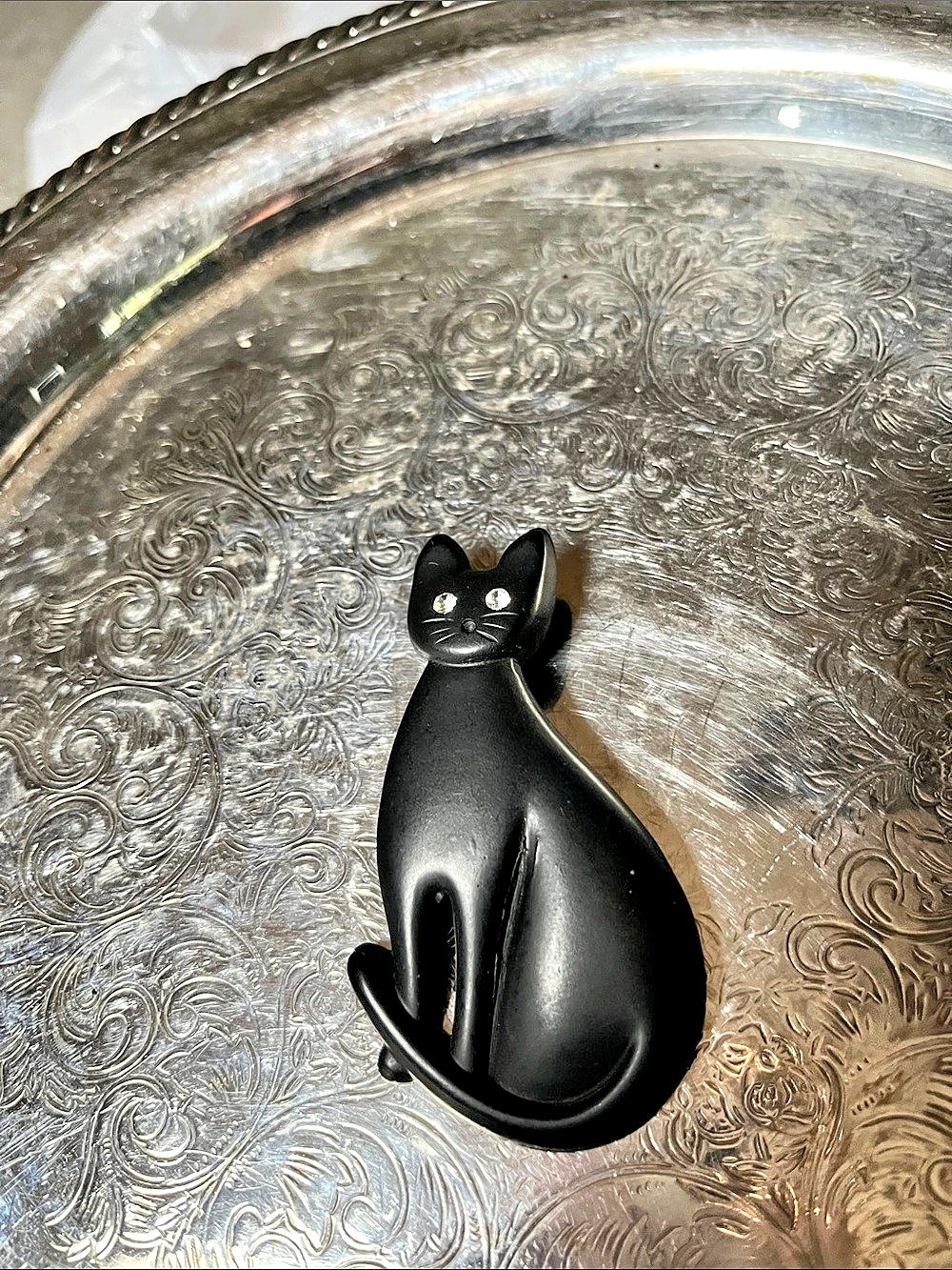 Black Cat Brooch Pin